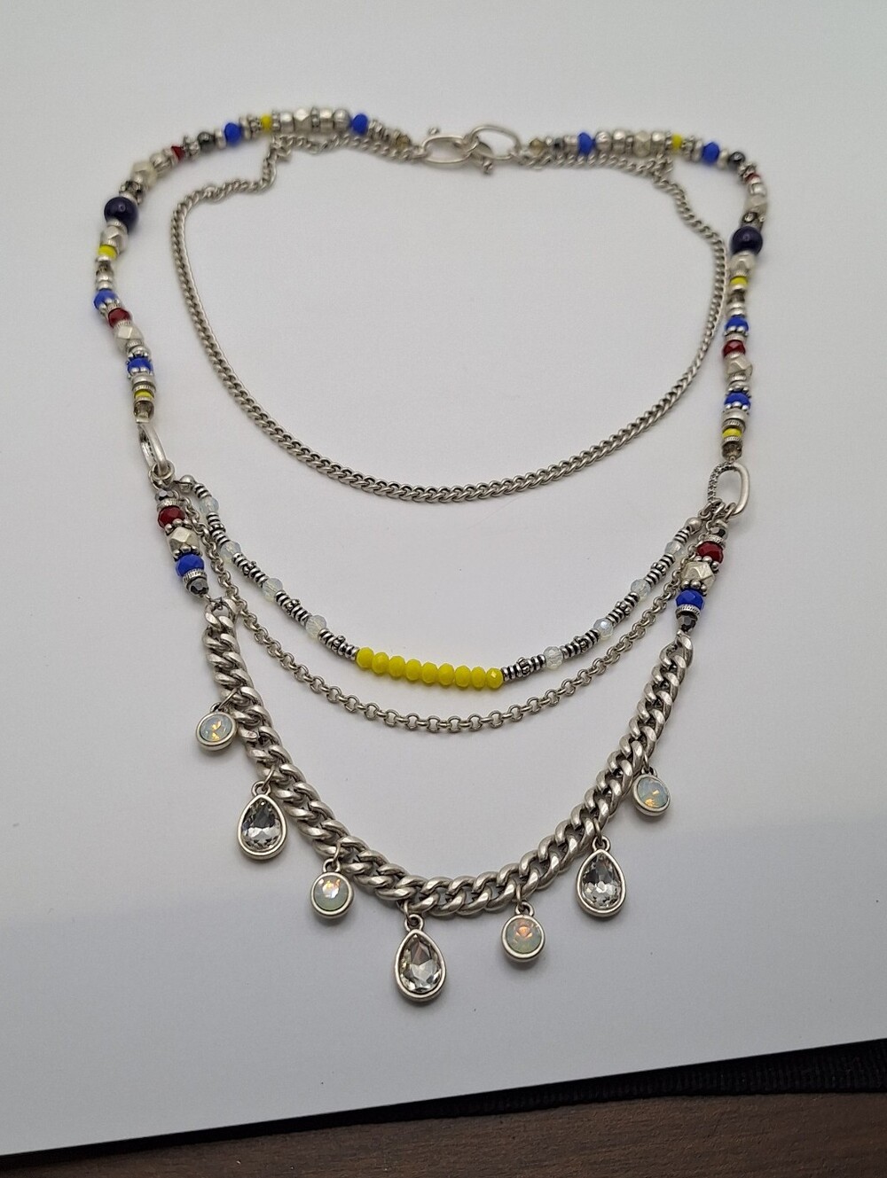 Premier Designs NEW Multi Strand Crystal Beaded Statement Necklace
